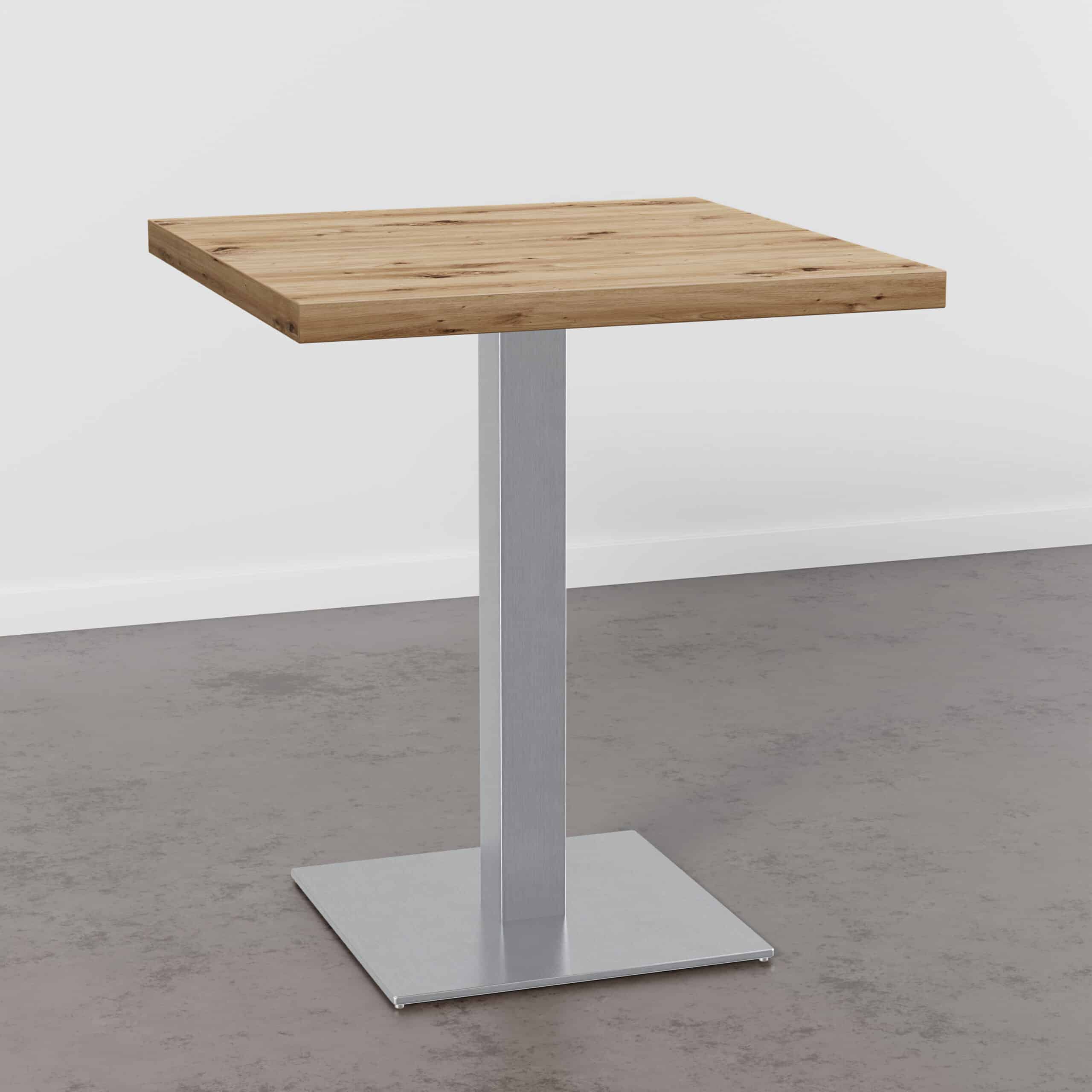Bistrobord-D1041-OW-ek-Rome-ram i rostfritt stål