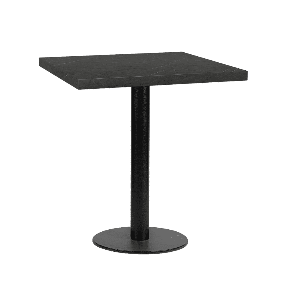 Marmor mörk fyrkantig stålram rund.png